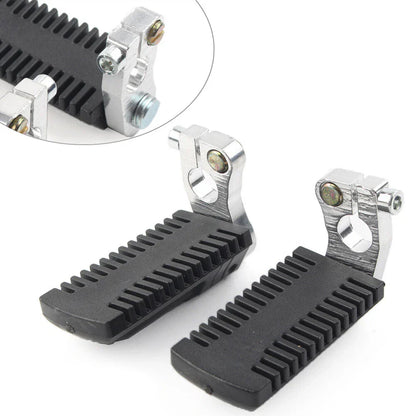 Foot Pegs Rest Pedals w/ Clamps for 43cc 47cc 49cc Pocket Dirt Bike Mini Scooter