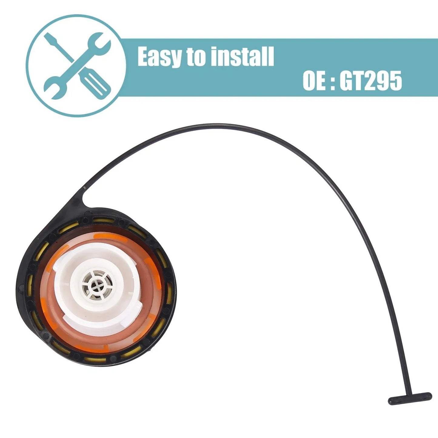 Black Engine Oil Fuel Tank Cap Cover for Cadillac