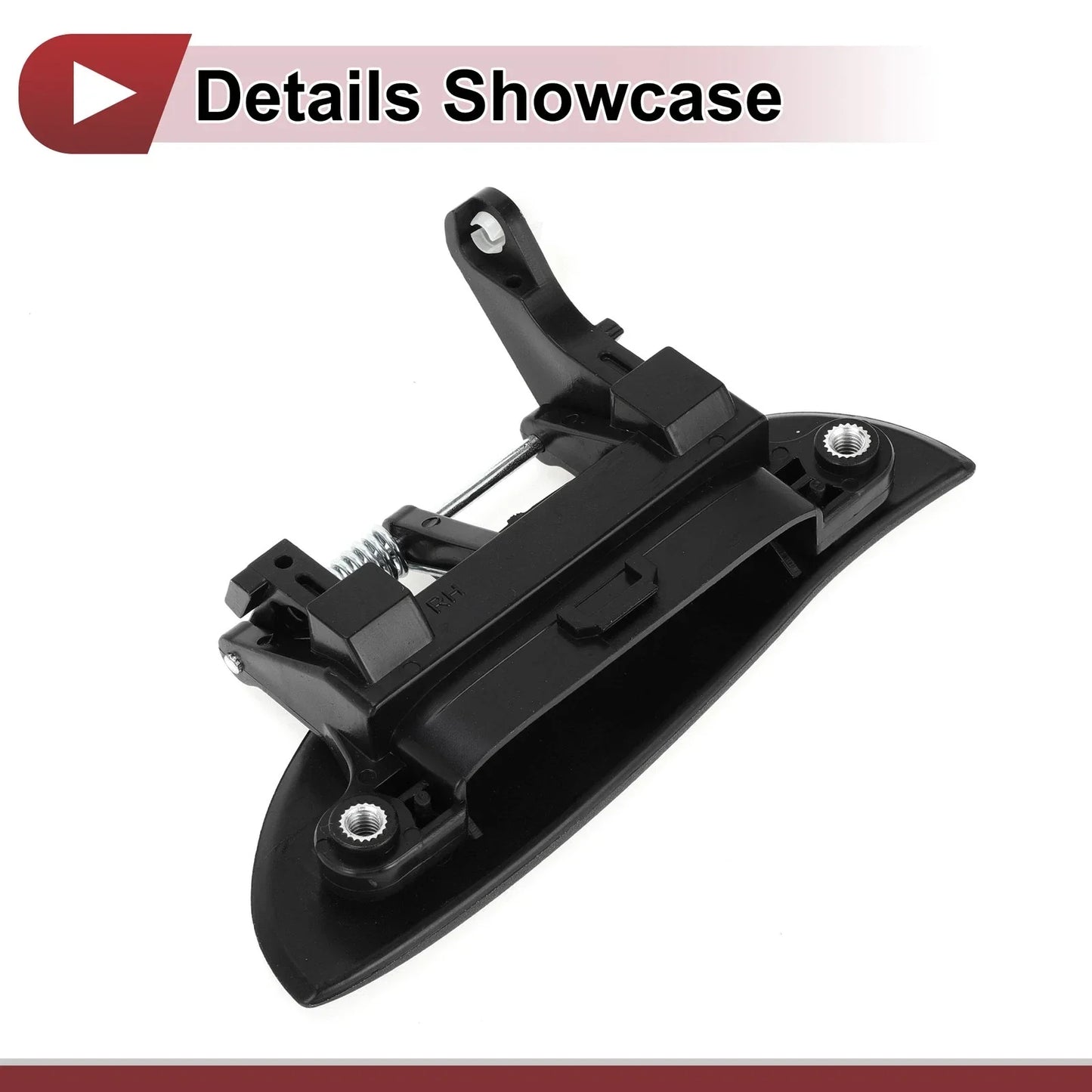 Exterior Door Handle for Hyundai Atos Rear Right Black ABS (2000-2003)