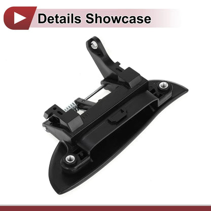 Exterior Door Handle for Hyundai Atos Rear Right Black ABS (2000-2003)
