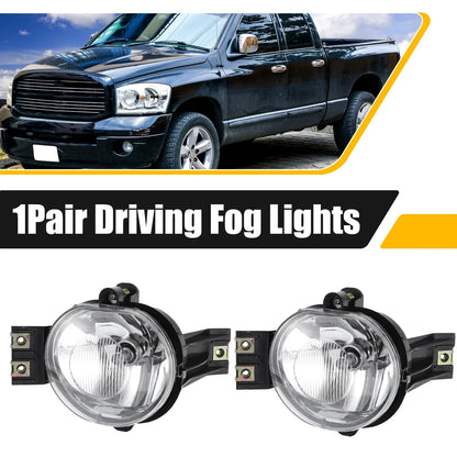 Driving Fog Lights with Bulbs for Dodge Ram 1500 2500 3500 (2010-2023)
