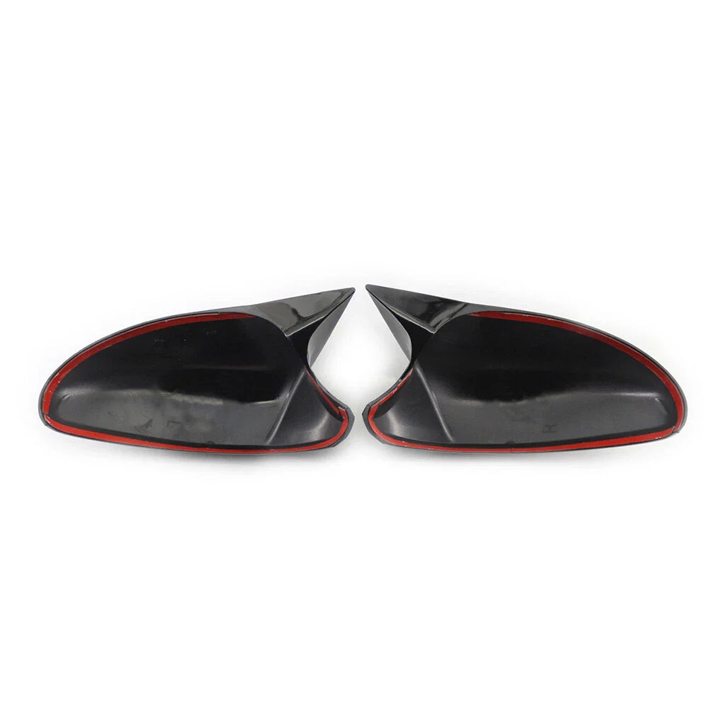 Black Rearview Mirror Cover Caps for BMW E81 E82 E87 E88 E90 E91 E92 (2006-2013)