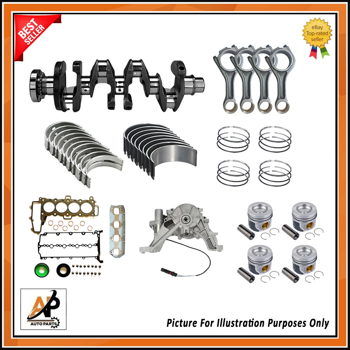 Crankshaft Engine Rebuild Kit for Land Rover Discovery 2.0D (2005–2009)