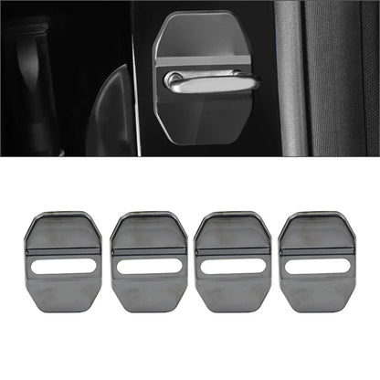 Blk Door Lock Protective Cover for BMW F40 F45 G20, Benz C Class, Maserati