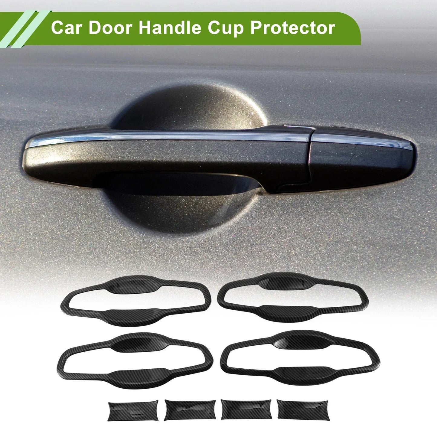 Car Door Handle Cup Protector for Honda CR-V CRV (2017-2022) 8 x Carbon Fiber