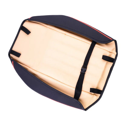5D Black Car Leather Front Seat Cushion Covers for Universal Fit