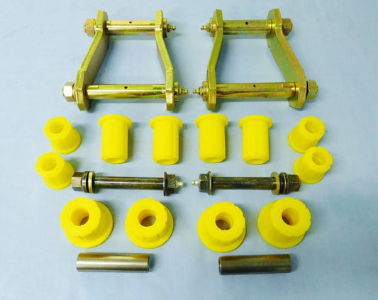 2 x Rear Greasable Shackles & Pins for 2WD Holden Colorado (2012-2020)