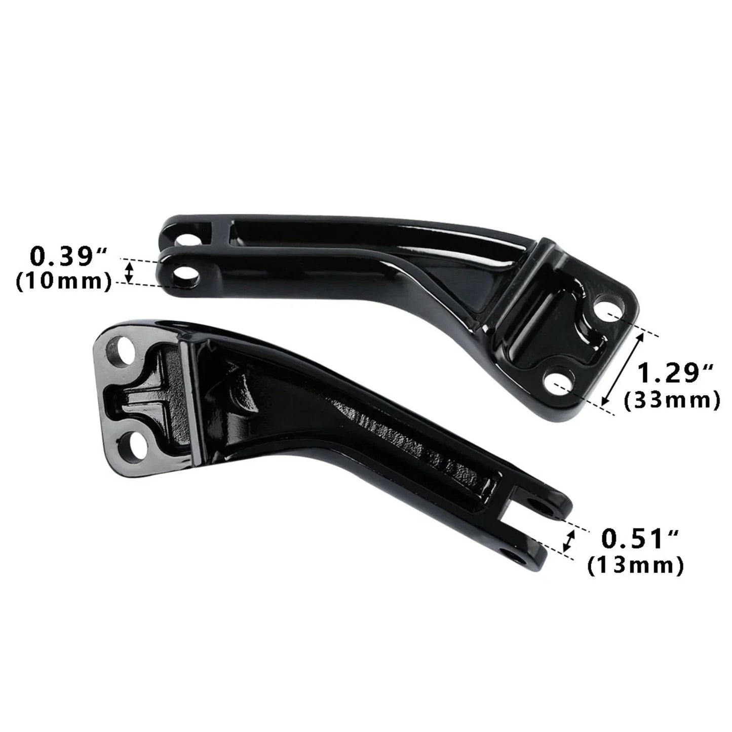 Passenger Foot Peg Mount Brackets for Harley Dyna FXDF FXDL FXDC FXDWG (2006-2017)