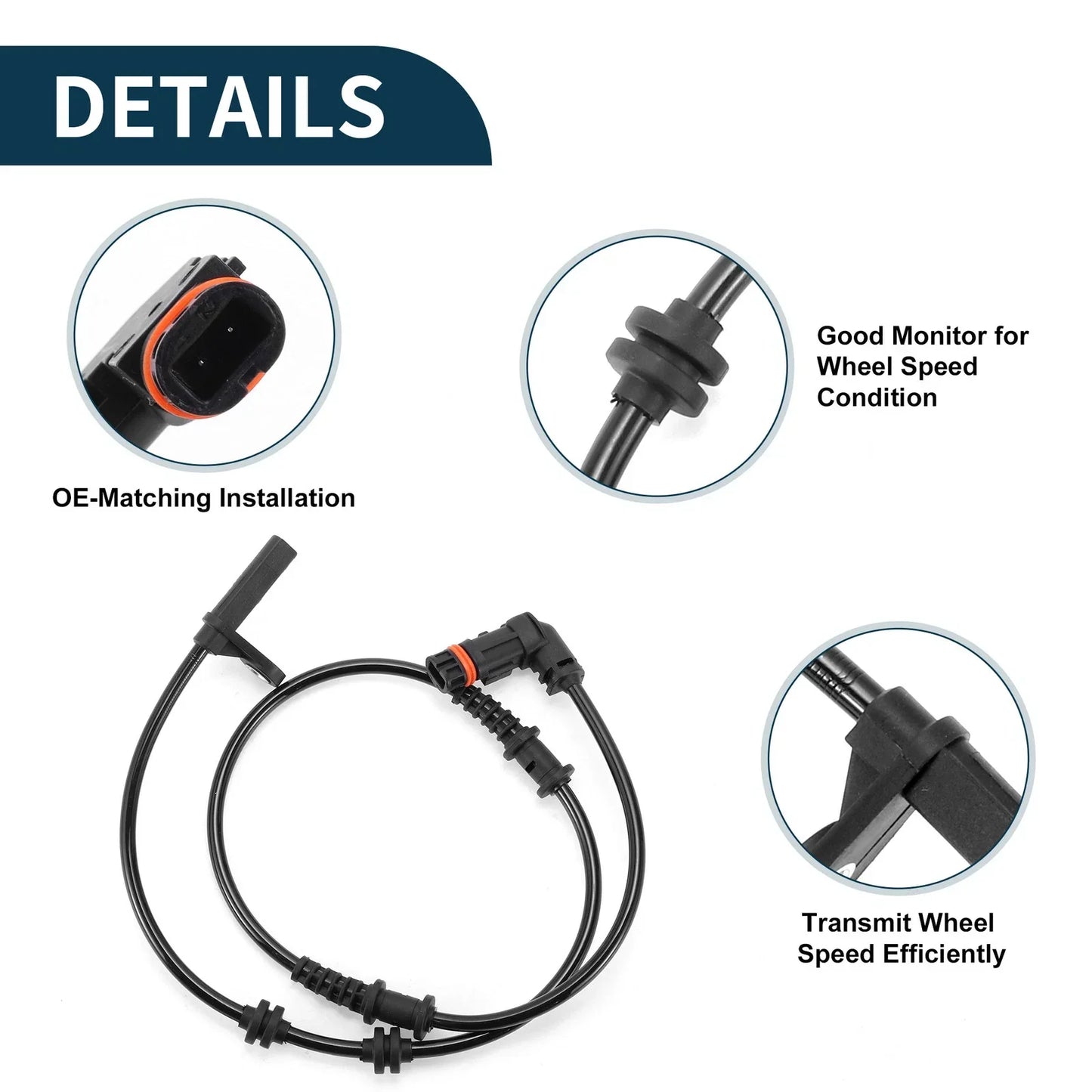 ABS Wheel Speed Sensor for Mercedes-Benz C320 (2003-2005)