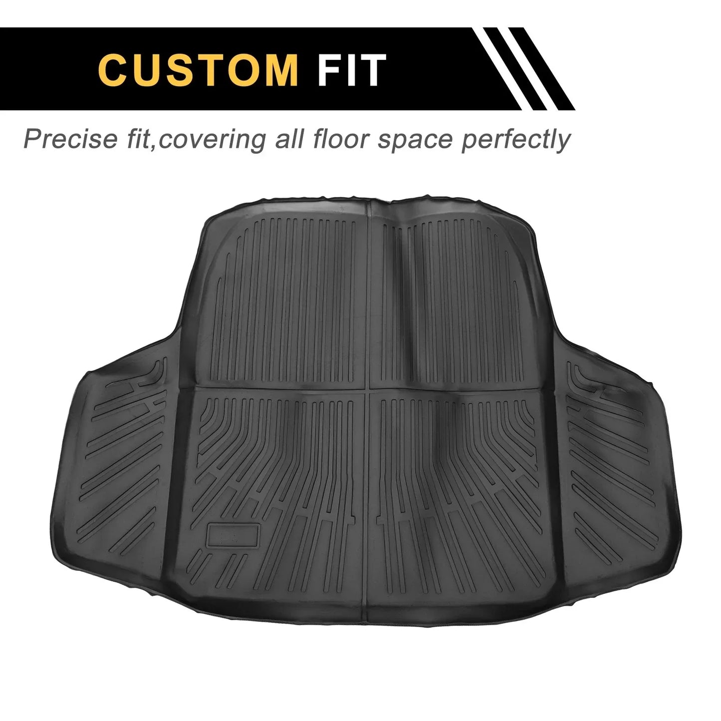 Cargo Liner Rear Trunk Mat for Honda Accord (2023-2024) Stripe Pattern TPE