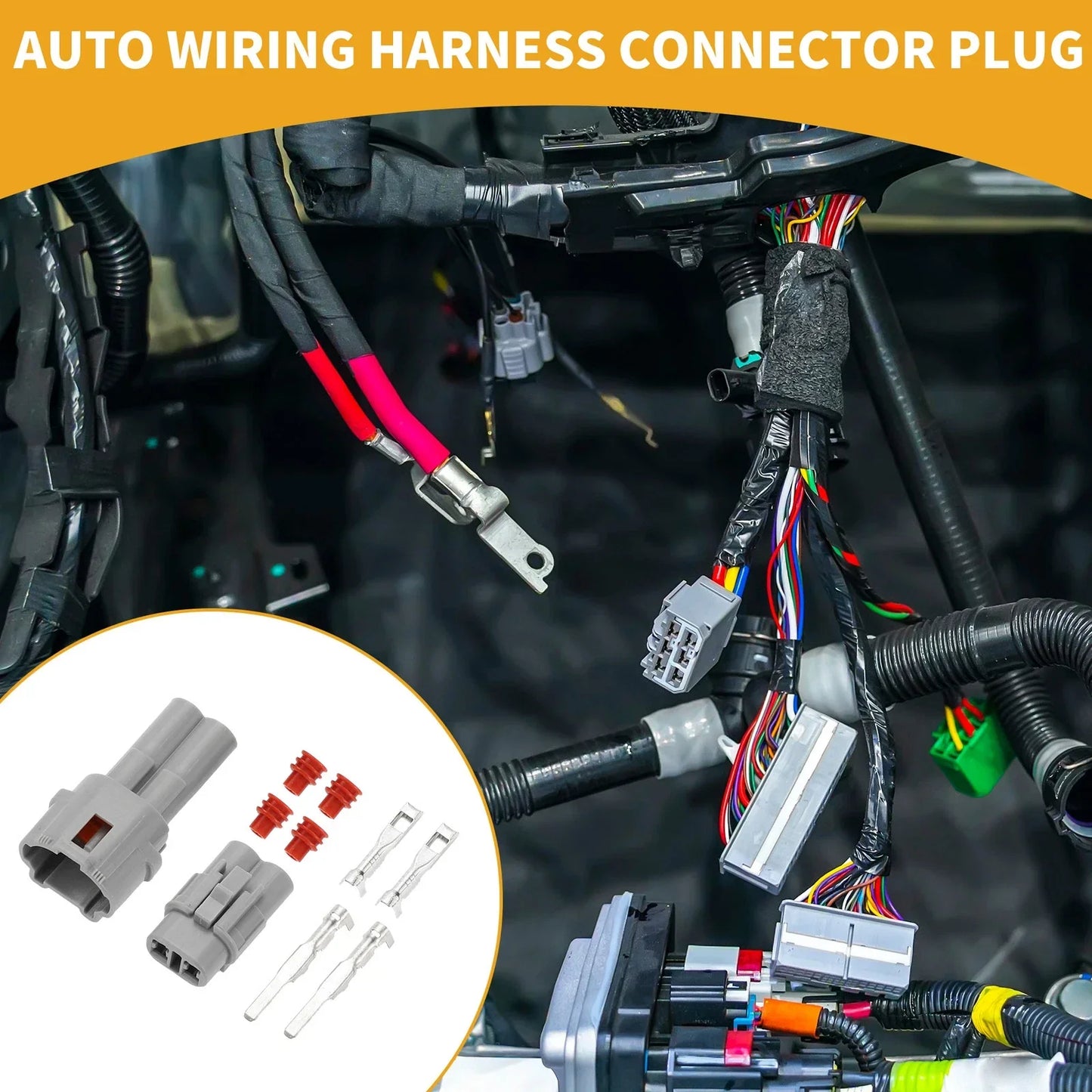 Auto Wiring Harness Connector Plug for Honda - 2 Pin