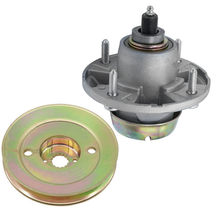 Caltric Spindle Assembly with Pulley for John Deere Z425 Z435 Z445 (2014–2019)