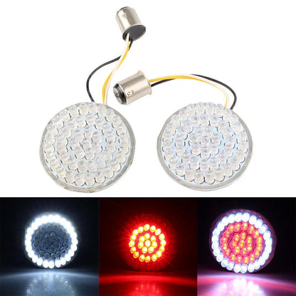 48 LED Indicator Light Bulb White/Red for Harley Sportster Touring (2014-2017)