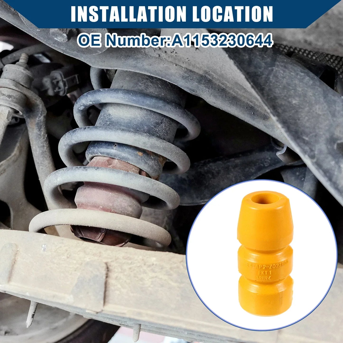 2 x Suspension Strut Bumper Stop for Mercedes-Benz 300