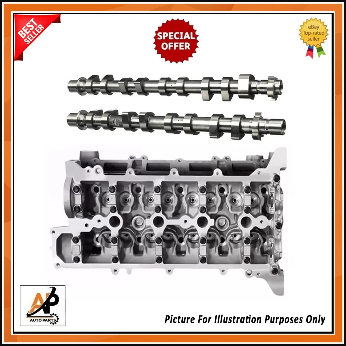 Bare Cylinder Head and Camshaft Kit Replacement for Nissan Pulsar (2013–2021)