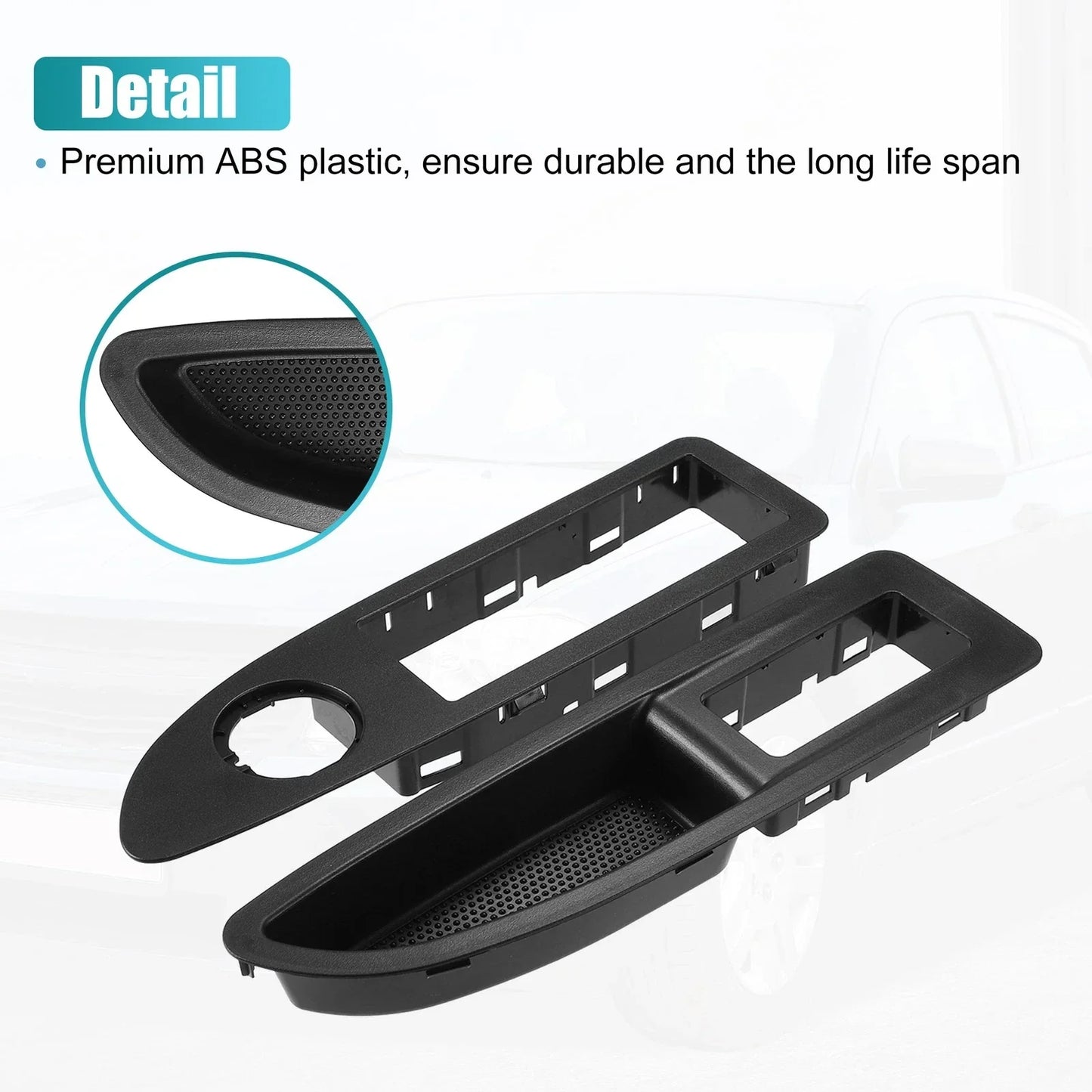 2 x Front Left & Right Door Window Switch Bezels for Dodge Avenger (2011-2014)