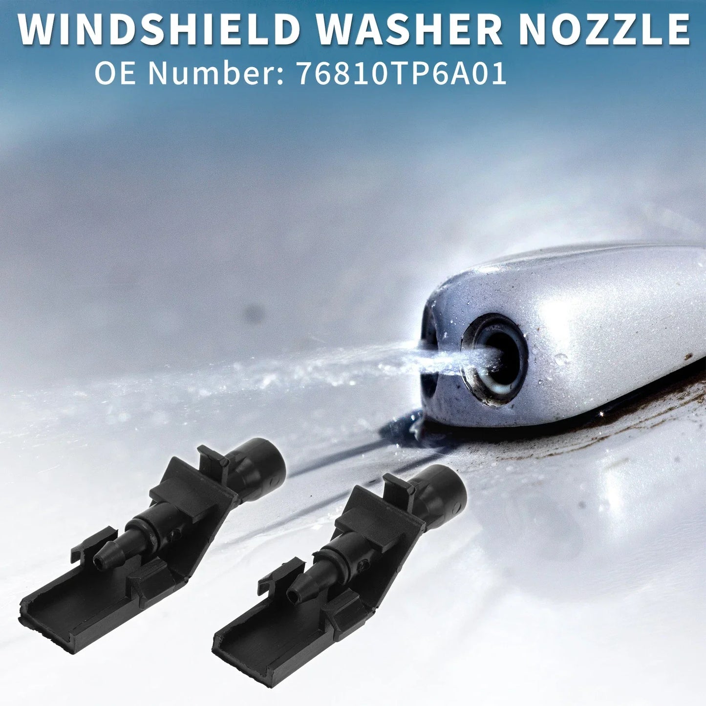 Front Windshield Washer Nozzles Set for Honda HR-V (2016-2017)