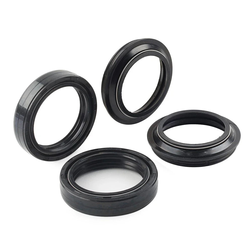 4 Pcs 47X58 MM Motorcycle Front Fork Damper Shock Absorber Seal
