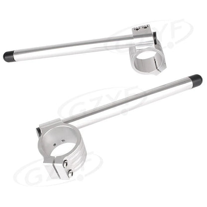 32/37/55mm Clip-on Handlebar Fork Tubes for Universal Motor - Silver