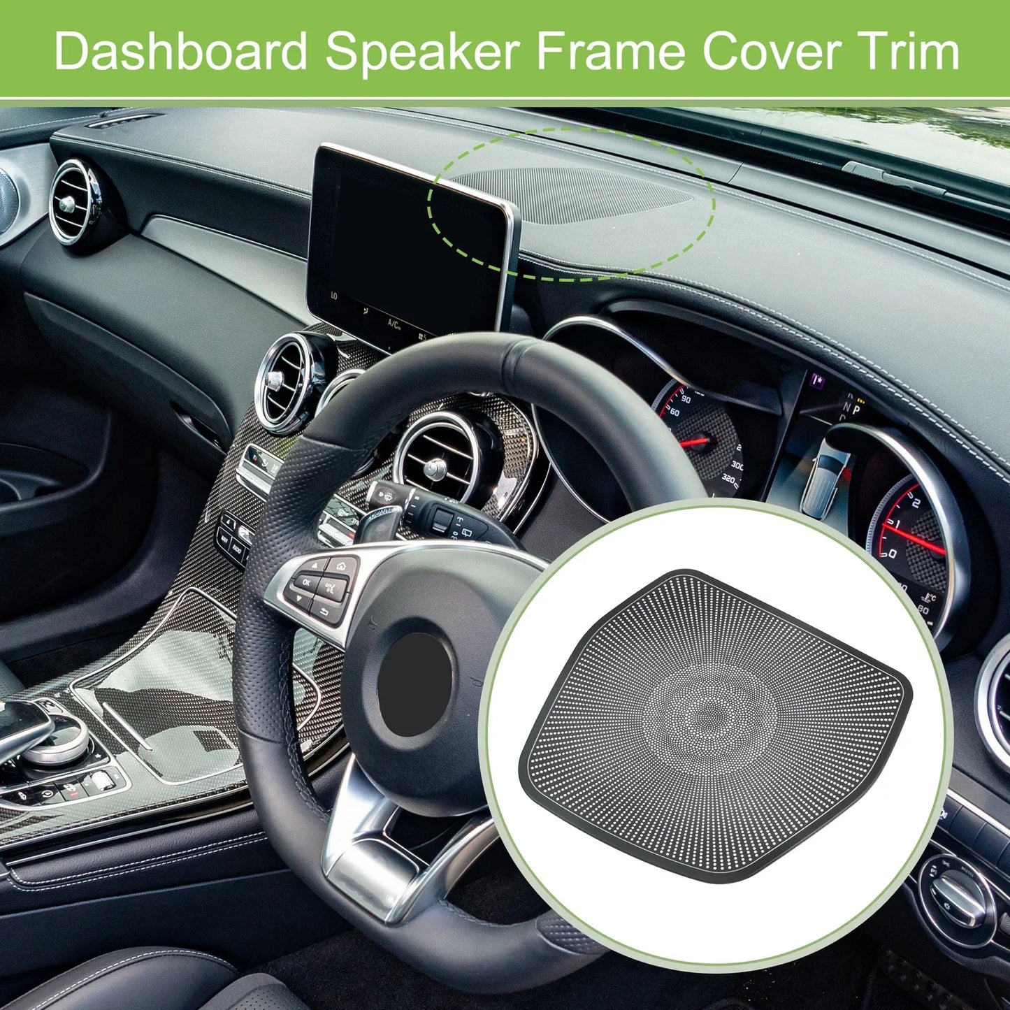 Dashboard Speaker Frame Cover Trim for Mercedes Benz C GLC Class (2015-2021)