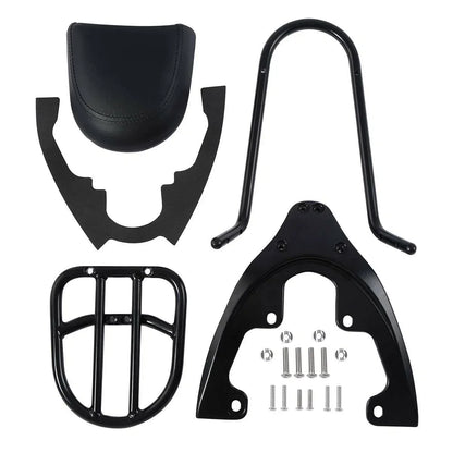 Black Sissy Bar Backrest Baseplate for Harley V-Rod Night Rod Special (07-11)
