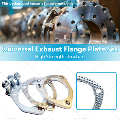 Universal Exhaust Flange Plate Kit 2.5" 304 Stainless Steel