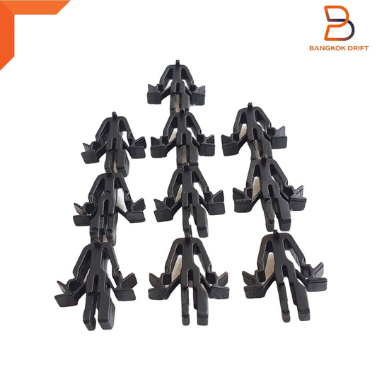 10 x Front Radiator Grille Clip Fasteners for Toyota Hilux LN56 LN60 (84-88)