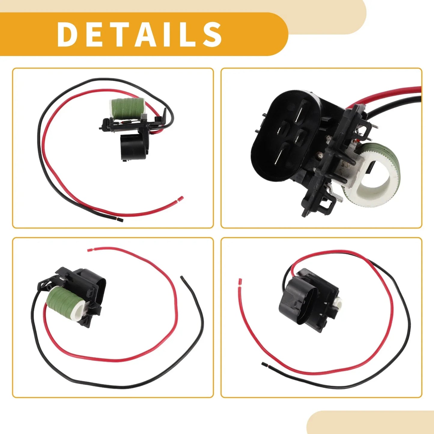 HVAC Blower Motor Resistor for Chevrolet Cruze 1.8L (2011-2016) 1 x Black