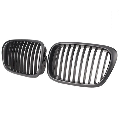 Black Upper Bumper Grill Mesh Grille for BMW E39 525 528 530 535 M5 (2000-2003)