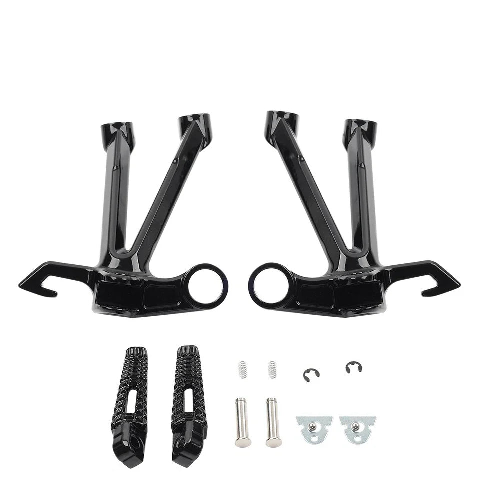 Black Rear Passenger Footrest Bracket for Suzuki GSXR1000 GSX-R 1000 (2007-2008)