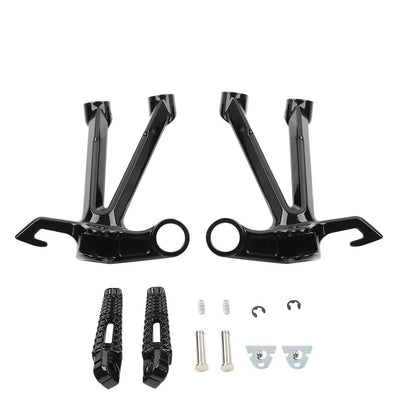 Black Rear Passenger Footrest Bracket for Suzuki GSXR1000 GSX-R 1000 (2007-2008)