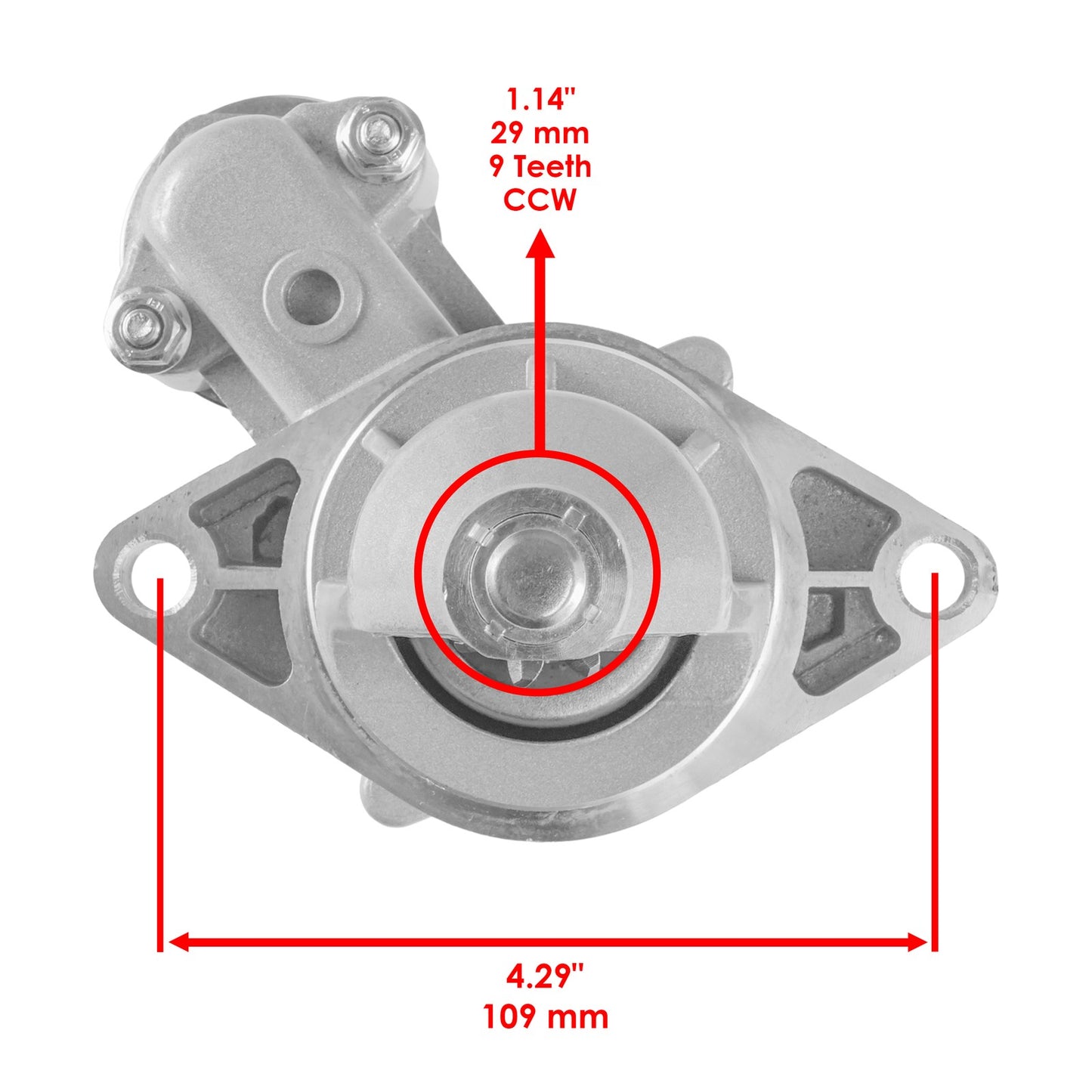 Caltric Starter Replacement for John Deere LX172 LX173 LX176 (2008–2018)