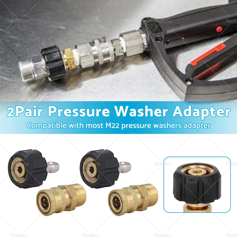 M22-14 Pressure Washer Adapter 1/4" Quick Connect Coupler