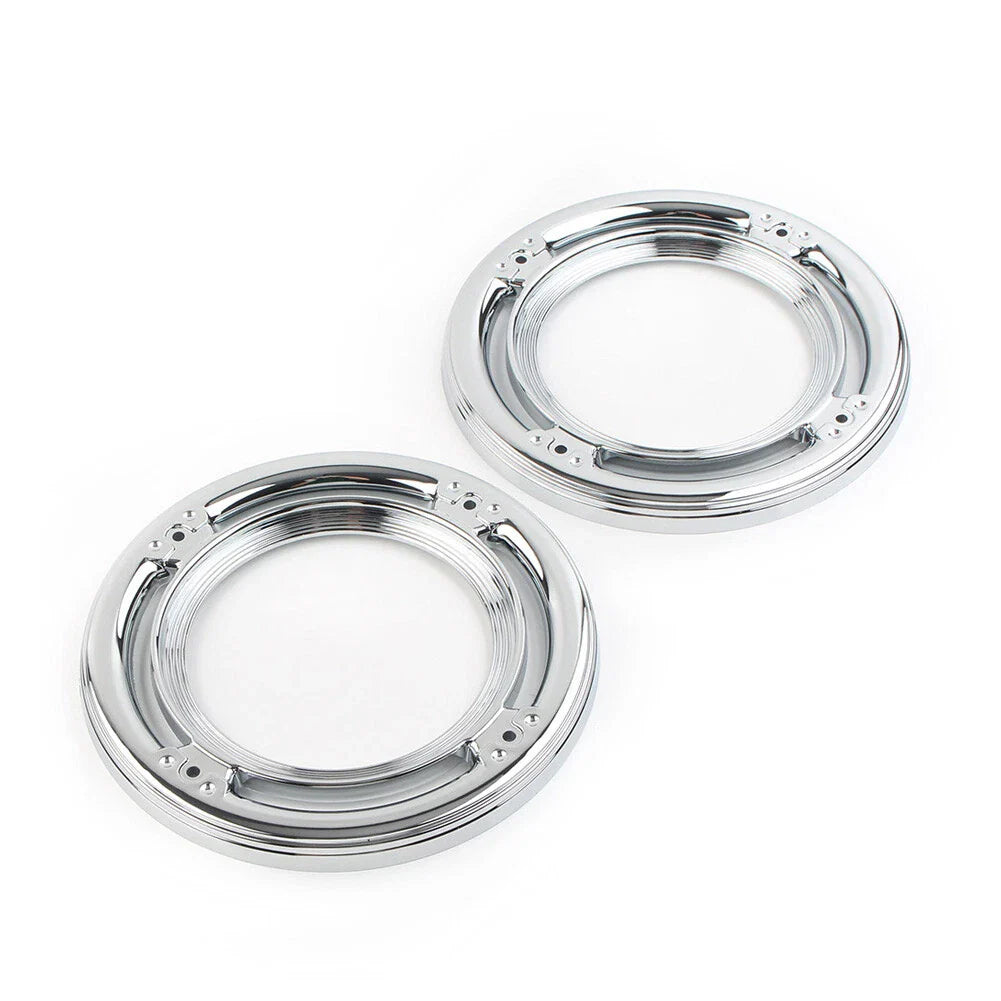 Chrome Rear Speaker Accent Cover Trim for Harley Road Street Tri Glide (2009-2023)
