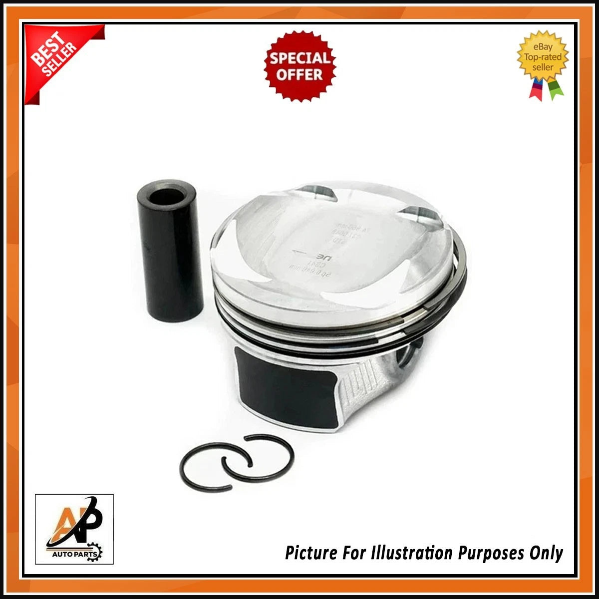 Engine Piston with Rings Replacement for Peugeot Partner 1.2 PureTech (2011–2024)