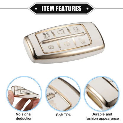 6 x Buttons Key Fob Cover TPU Remote Case for Hyundai ( Specified)