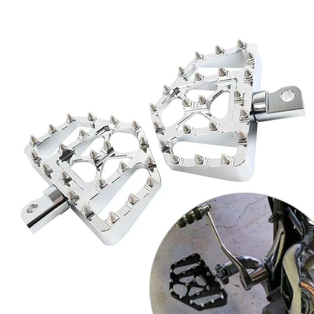Wide MX Style Footpegs for Harley Touring Sportster Softail Dyna