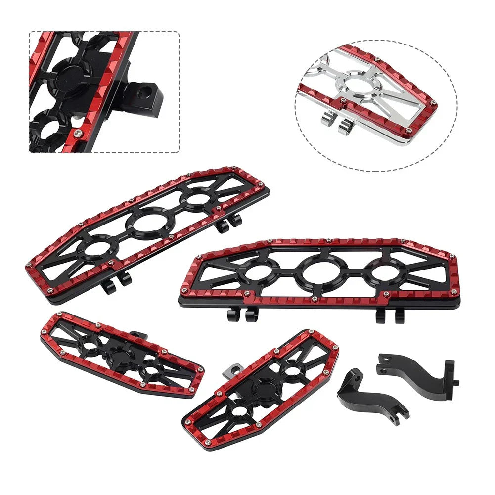 Front Floorboard & Rear Foot Pegs with Mounts for Harley Touring (93-23)