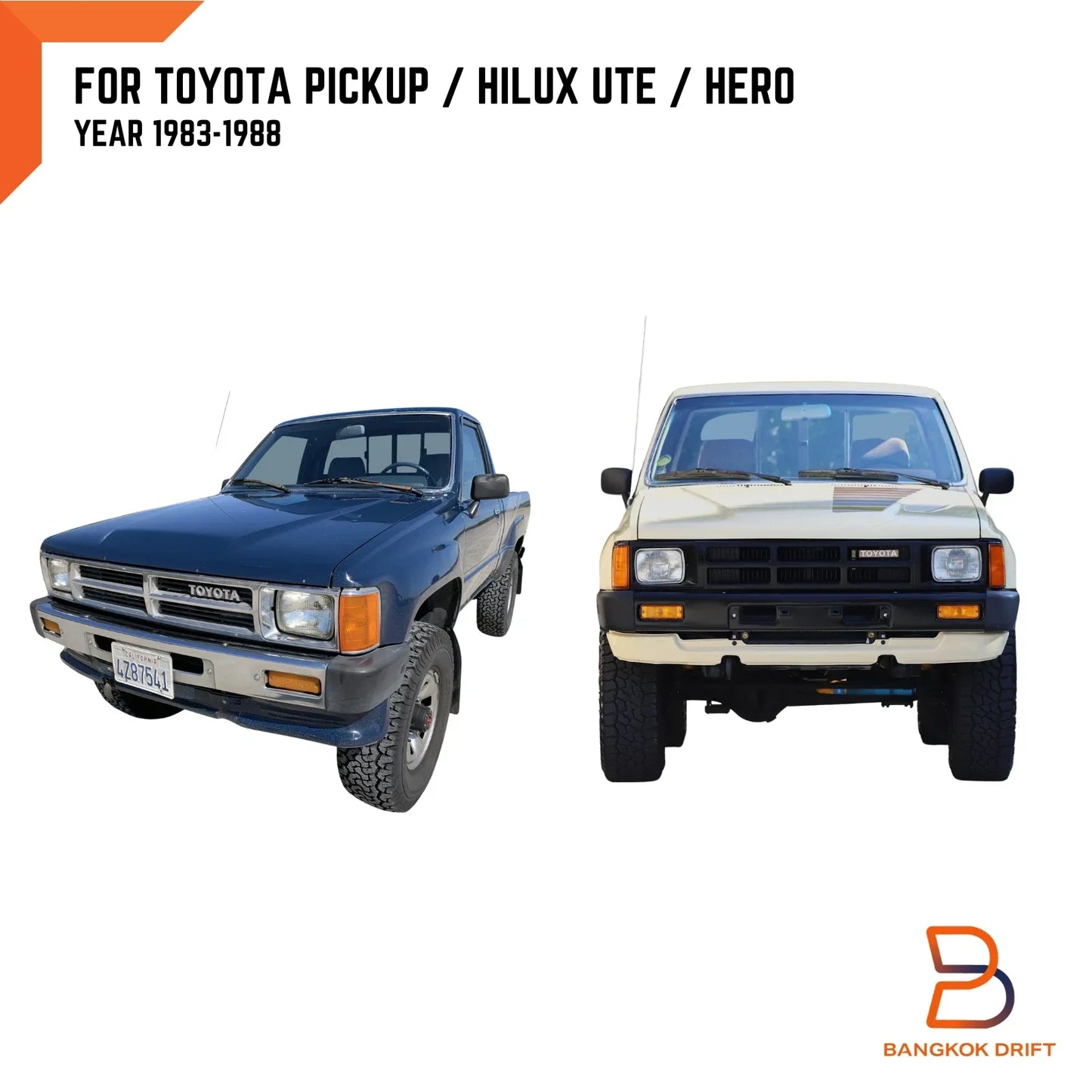 Grey Inner Door Handle Cup Bezel for Toyota Hilux 4Runner (1984-1988)