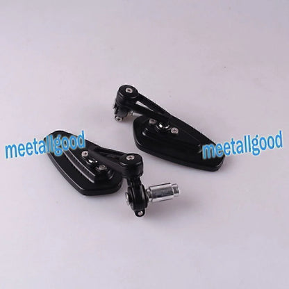 Set of 2 Universal Fit 7/8" Handlebar End Rear View Mirrors for Motorcycles