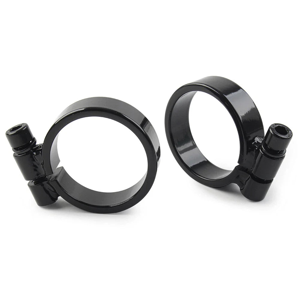 Black Exhaust Port Clamps for Harley XL Ironhead Sportster (1957-1985)