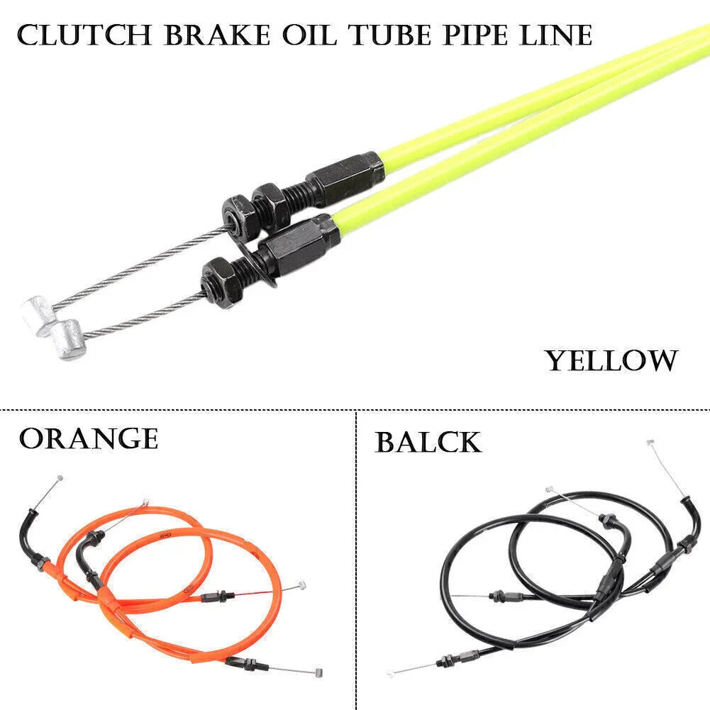 Throttle Cables for Honda CB1300 (2003-2016) Black/Orange/Yellow