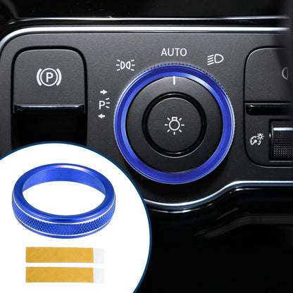 Headlight Switch Knob Cover Trim for Mercedes-Benz A-Class (2019-2023) Blue
