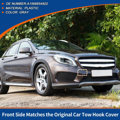 Front Bumper Tow Hook Cover for Mercedes-Benz GLA X156 (2014-2020) Gray