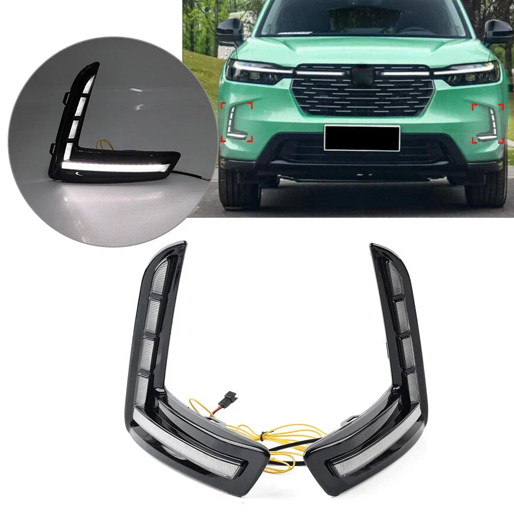 LED Daytime Running Light Fog Lamp w/ Turn Signal for Honda HR-V (2023) Pair