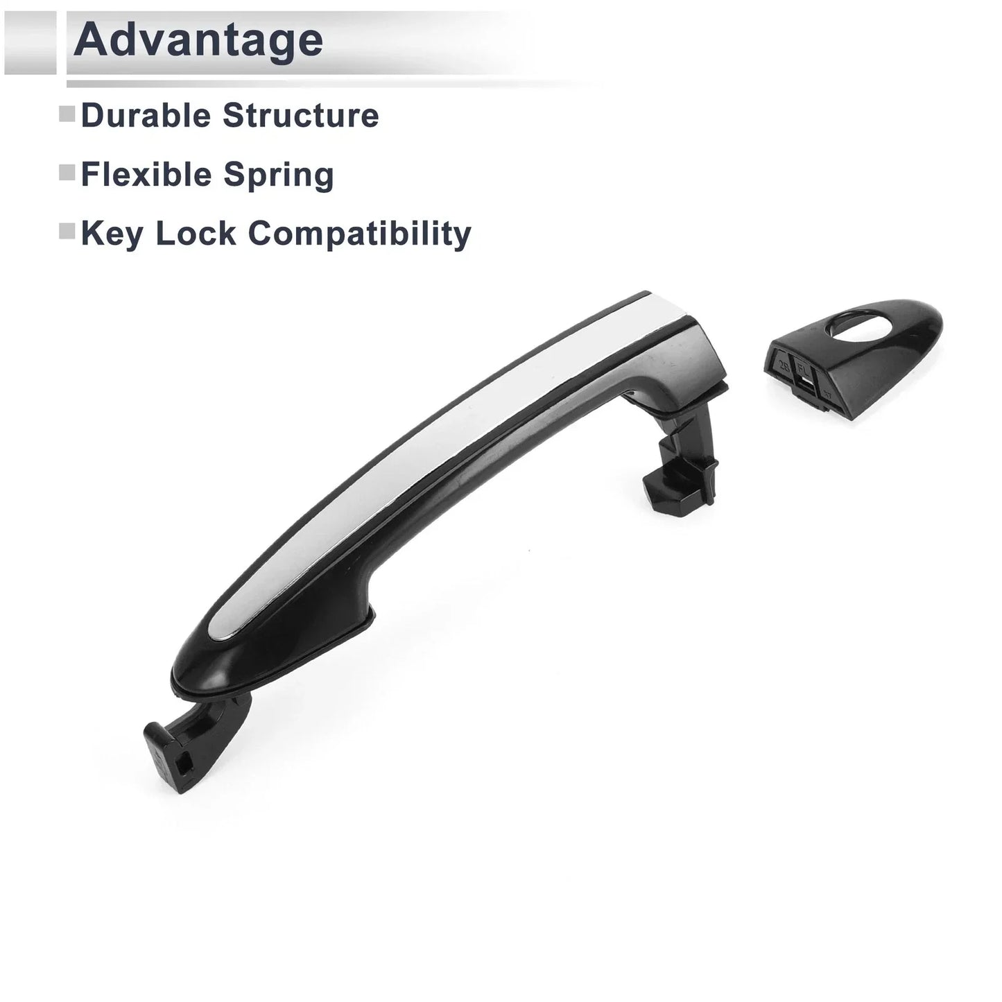 Front Left Car Exterior Door Handle for Hyundai Santa Fe (2007-2012)
