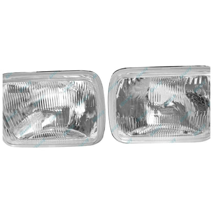 LH & RH Universal Headlights Pair with Globes for Toyota Townace Liteace Celica (1983-1996)