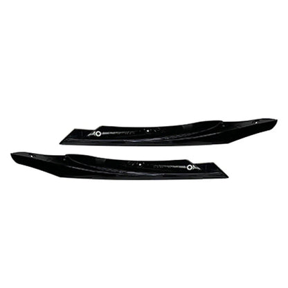 Black ABS Front Lip Spoiler Fins for Mercedes Benz A-Class (2016-2018)