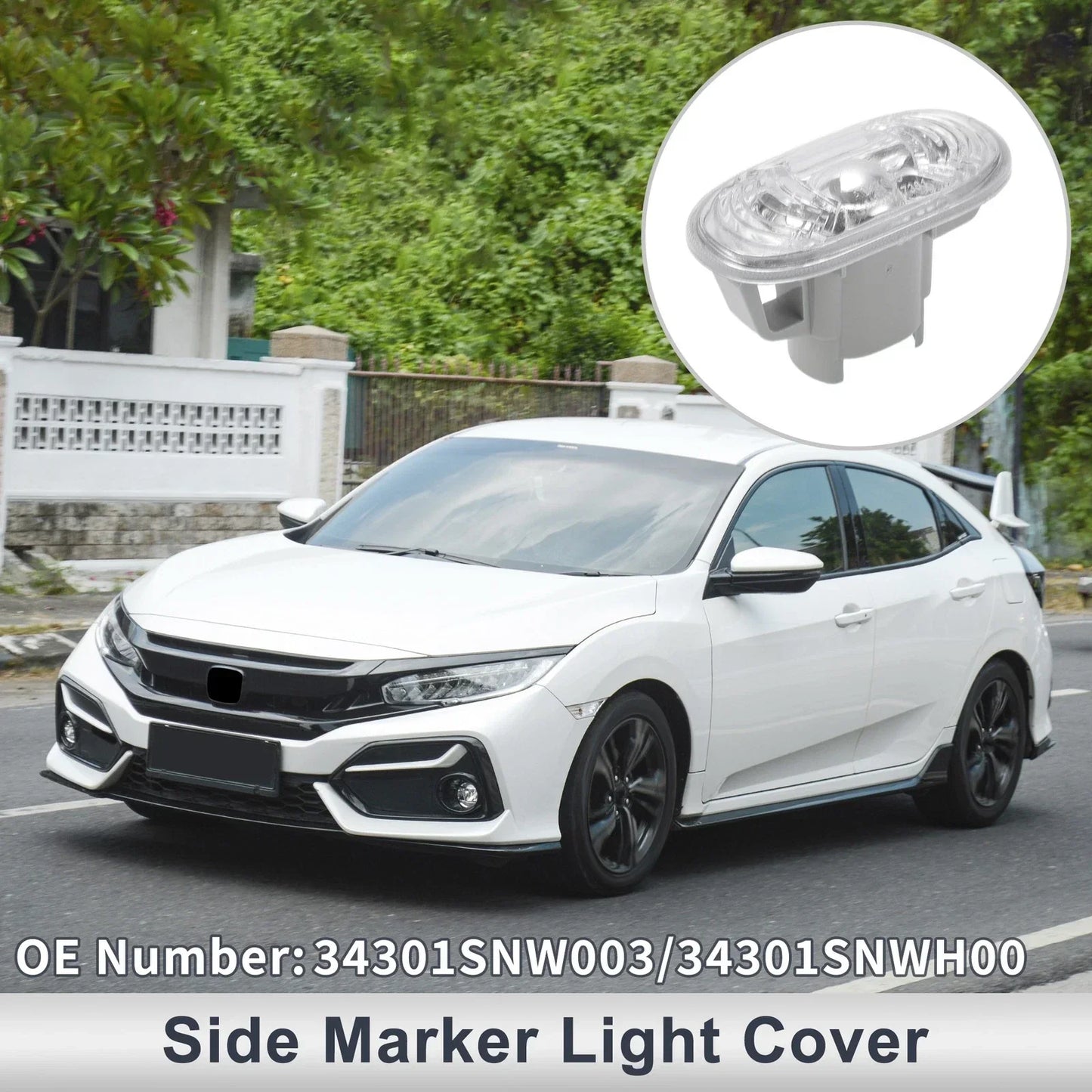 Car Side Marker Light Cover for Honda Civic (2006-2011) 1 x Piece