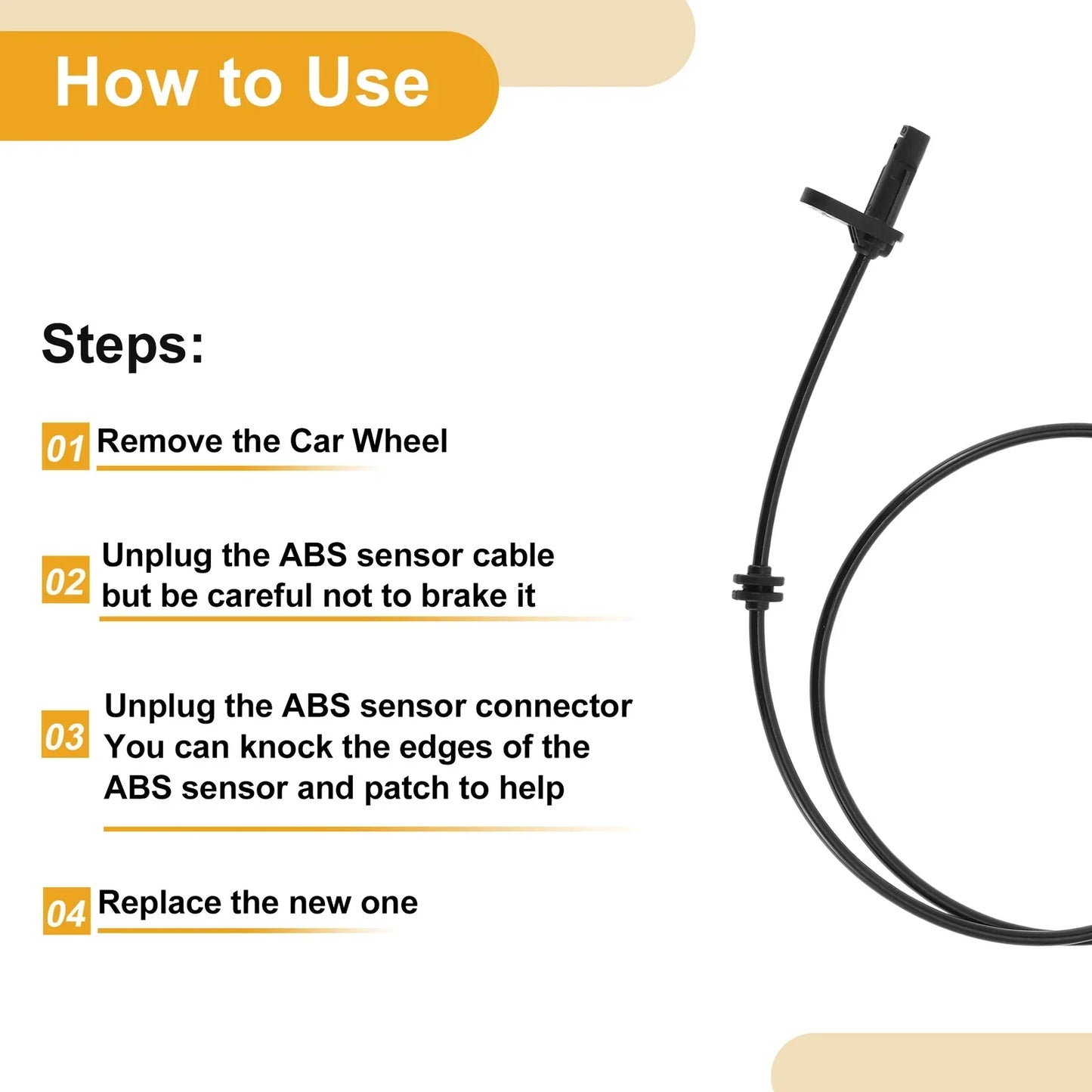 ABS Wheel Speed Sensor for Mercedes-Benz E550 (2007-2009)